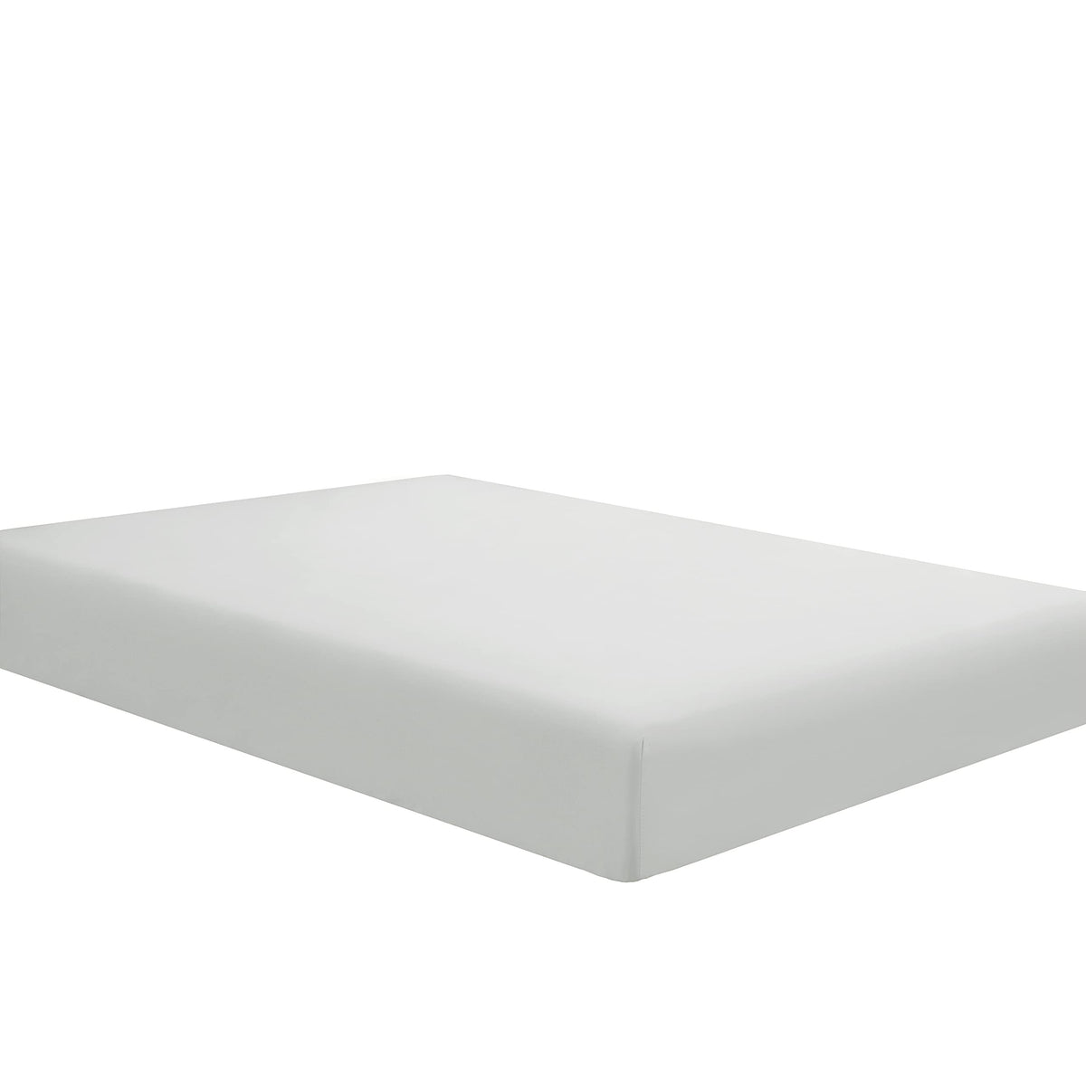 Sfoothome Fitted Bottom Sheet For Mattress, Twin Size Light Gray Single Microfiber Fitted Sheet With Deep Pocket