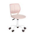 FurnitureR Writing Task Chair for Teens Boys Girls 360 Rolling Wheels Fabric Soft Pad Seat Breathable Backrest, Height Adjustabl