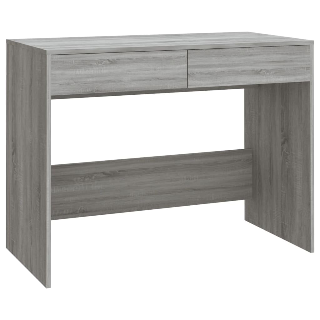 vidaXL Desk Gray Sonoma 39.8&quot;x19.7&quot;x30.1&quot; Chipboard