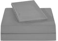 Luxurious Finish Comfortable Sleeper Sofa Bed Sheet Set, Pure Egyptian Cotton - Solid Silver Grey (Queen Size 62'X74'X 6')