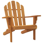 vidaXL Patio Adirondack Chair - Comfortable Outdoor Seating with Solid Teak Wood and High Backrest, Ideal for Garden, Backyard, Lawn, Deck, and Poolside - 31.1"x37.4"x36.2" Dimensions