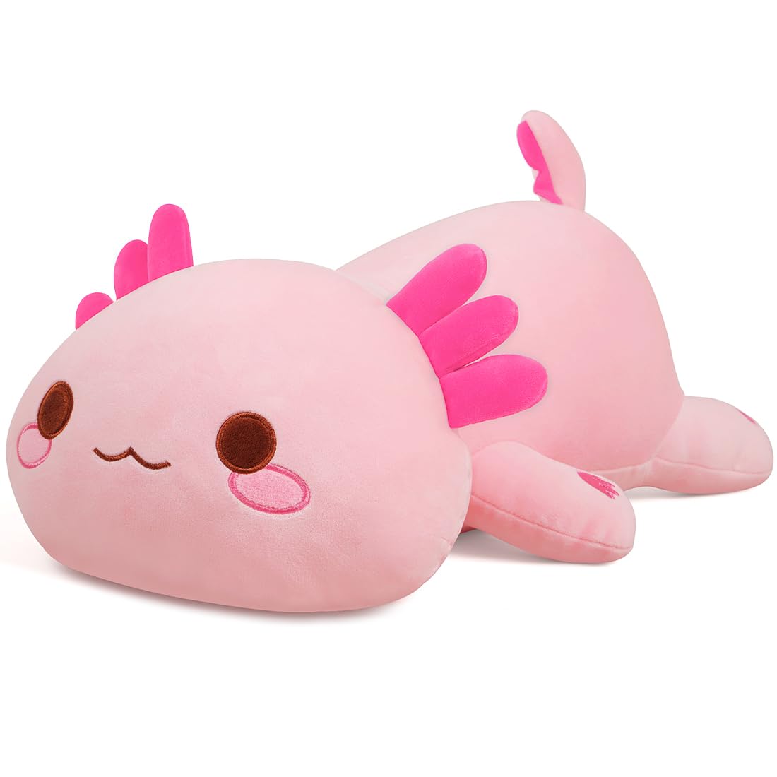 Miaohaha Plush Axolotl Toy 20In Plush Pillow Axolotl Stuffed Animal Toy Cute Plushies Kids Plush Toy Pillow(Pink,50Cm/19.6In)