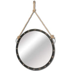 HomeRoots 27' Round Metal Frame Wall Mirror