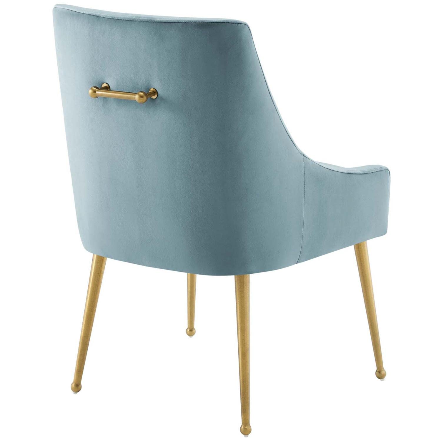 Modway Discern Upholstered Performance Velvet Dining Chair, Light Blue
