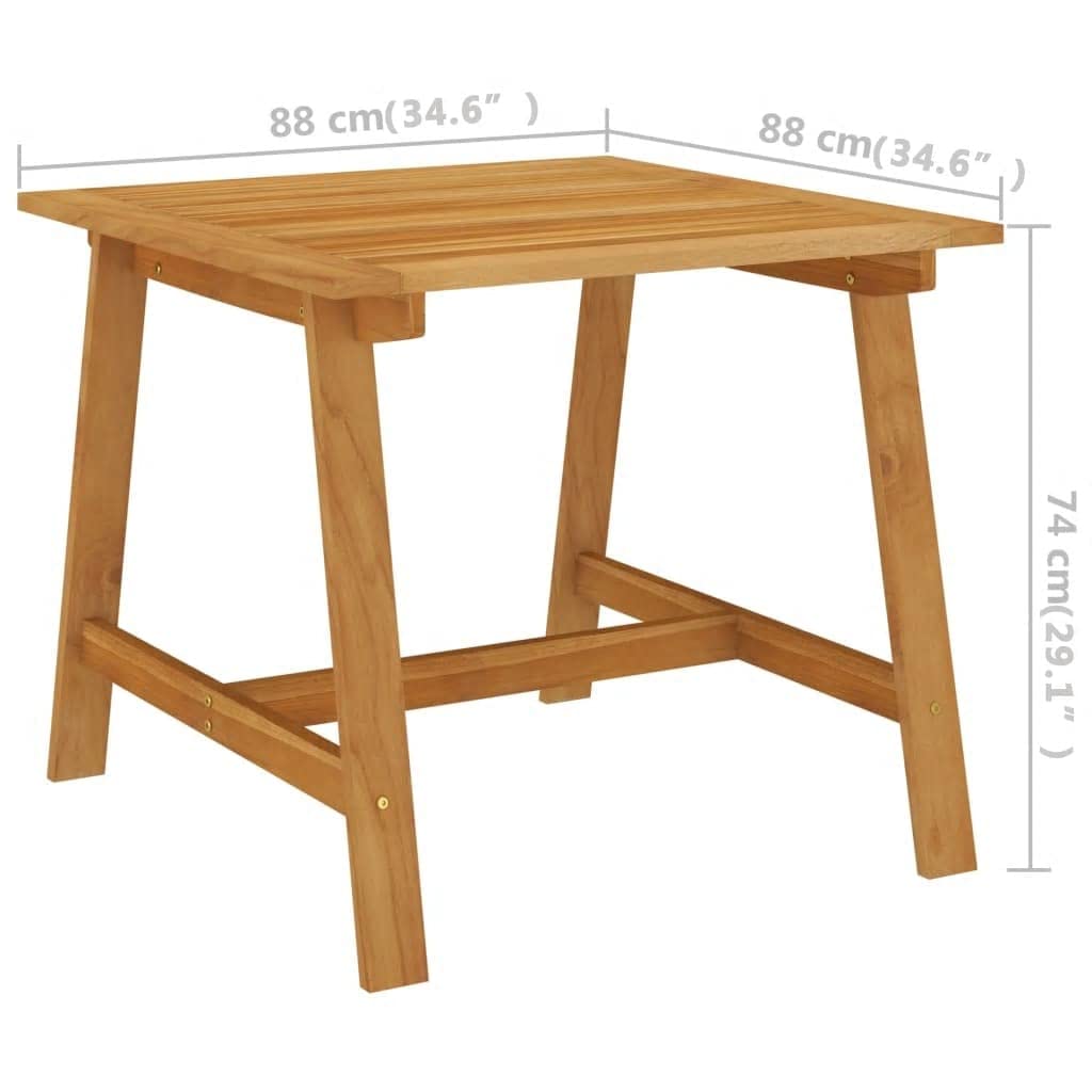 vidaXL Patio Dining Set 3 Piece Garden Outdoor Terrance Backyard Balcony Furniture Set Home Dining Dinner Table and Chairs Furniture Black