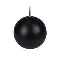 Zest Candle 6-Piece Ball Candles, 3-Inch, Black