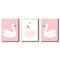 Big Dot of Happiness Swan Soiree - White Swan Nursery Wall Art and Kids Room Decorations - Gift Ideas - 7.5 x 10 inches - Set of