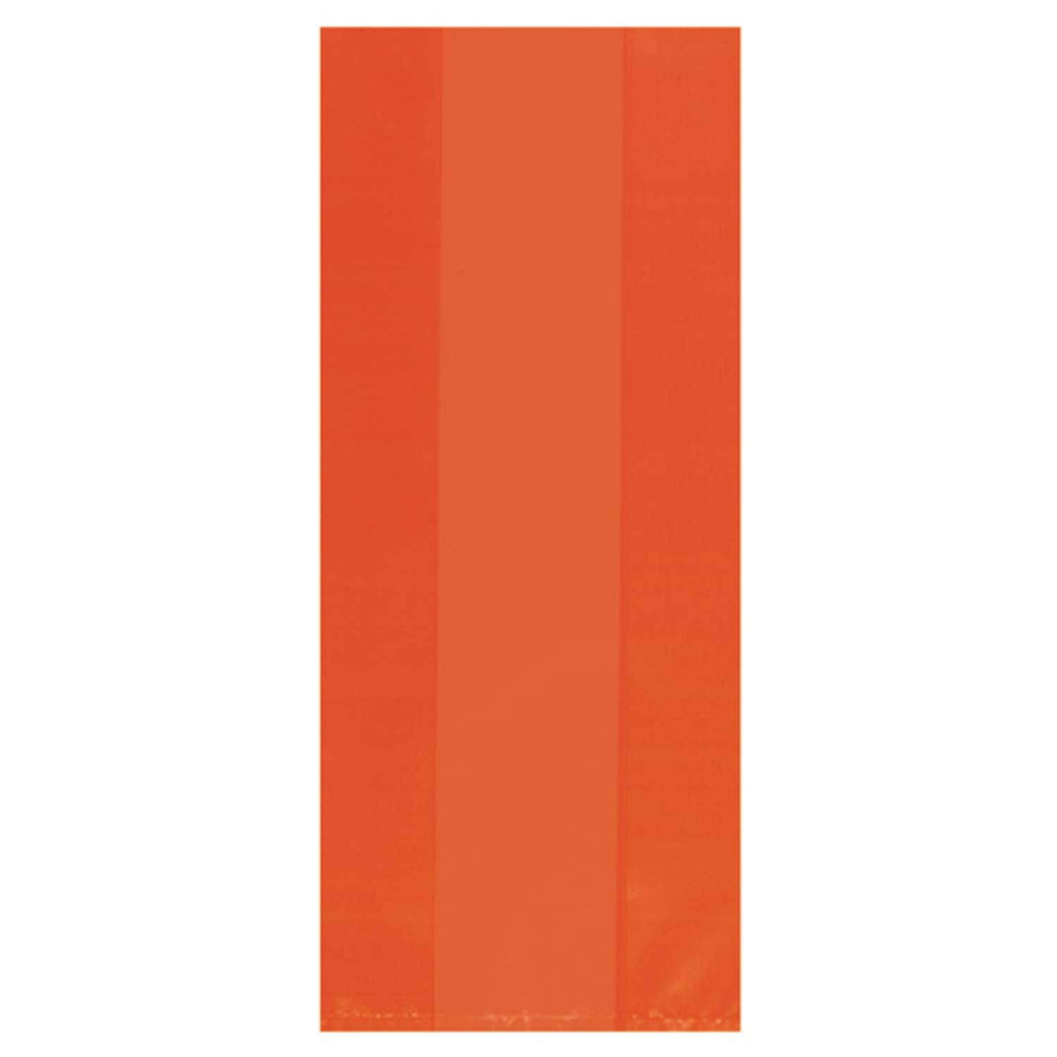 Orange Peel Large Cello Party Bags - 11.5'' x 5'' (25 Pc) - Perfect for Gift Packaging & Event Celebrations