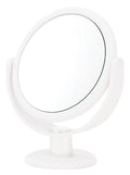Danielle Creations 6.75-Inch Portable Two-Sided Vanity Round Vanity Makeup Mirror, No-Slip Soft Touch with 360 Rotation, 10x Mag
