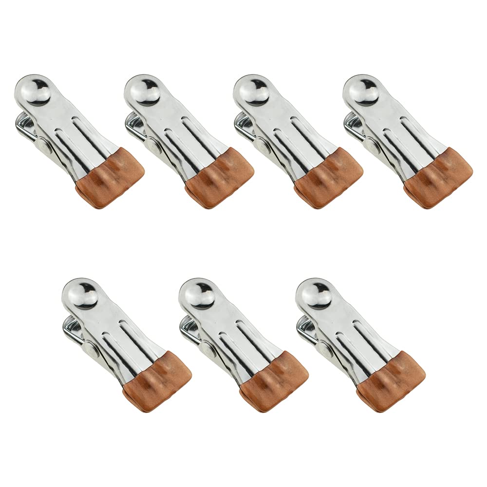 Hahiyo Stainless Steel Clothespins Sock Clip Laundry 2.2inch Length with Spring Strong Grip Windproof Easy Pinch Hang Handy Save