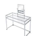 Acme Coleen 3 Piece Metal Frame Vanity Set in Chrome