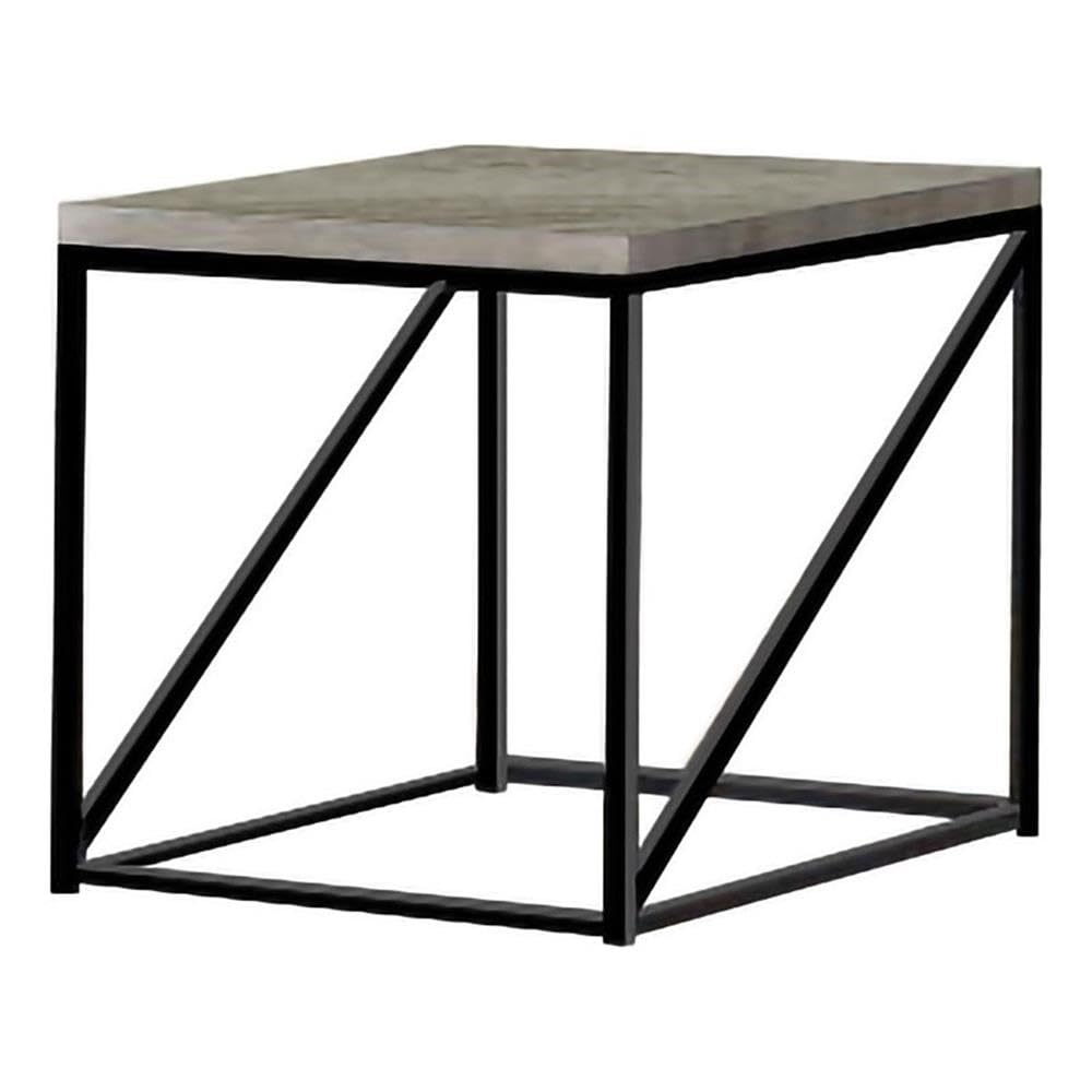 Coaster Furniture End Table Sonoma Gray Top Black 705617