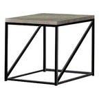 Coaster Furniture End Table Sonoma Gray Top Black 705617