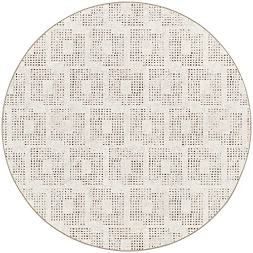 Dalyn Delano Da1 Ivory 10' X 10' Round Rug Da1Iv10Ro