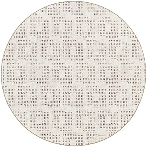 Dalyn Delano Da1 Ivory 8' X 8' Round Rug Da1Iv8Ro