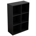 OSCHF 9-Cube Storage Shelf Bookcase - Wooden 3-Tier Floor Standing Open Bookshelf for Home and Office, Display Cabinet, Light Bl