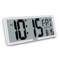 XREXS Large Digital Wall Clock, Electronic Alarm Clocks for Bedroom, Count Up & Down Timer, Battery Operated 14.17 Inch Large LC