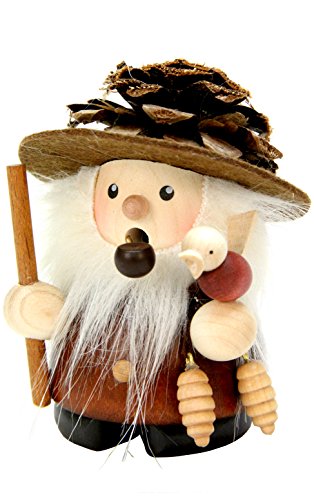 Alexander Taron Importer 1-667 Christian Ulbricht Incense Burner-Fir Cone Man (Natural) -4" H W X 3" D, One Size, Brown