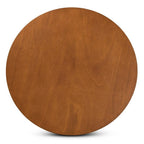 Baxton Studio Alayna Modern and Contemporary Walnut Brown Finished 35-Inch-Wide Round Wood Dining Table