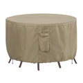 Outdoorlines Outdoor Waterproof Patio Table Furniture Set Covers - Round Couch Sectional Cover Outside Weatherproof Patio Furnit