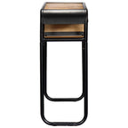vidaXL Solid Mango Wood Console Table with Steel Frame - Vintage Charm, No Assembly Required, Ample Storage - 46.5"x11.8"x29.5"
