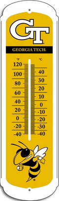 Georgia Tech Yellow Jackets 27 Large Metal Thermometer