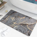 Vroxy Bath Mat, Bathroom Rug, Floor Mat for Home, Suitable for Kitchen Anti Slip Water Soak Mat (Square  Printed)