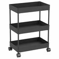Wall Love Plastic Storage Rack Trolley With Wheels For Kitchen, Bathroom & Bedroom  Multipurpose Organizer Shelf Rack For Fruit