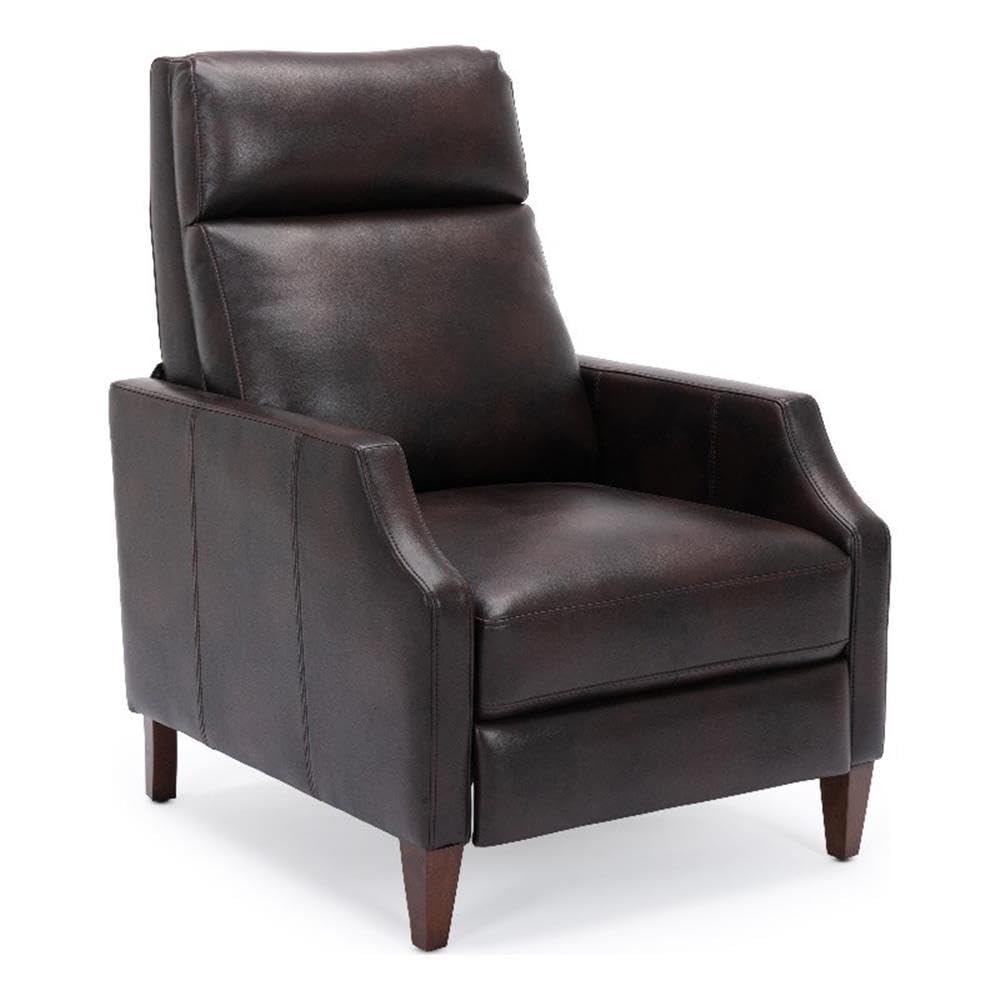 Comfort Pointe Balantyne Burnished Brown Faux Leather Push Back Recliner With Clip Arm