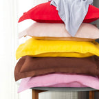 Ntbay 100% Brushed Microfiber Standard Pillow Shams Set Of 2, Super Soft And Cozy, Wrinkle, Fade, Stain Resistant 20X26 Inches Oxford Pillowcases, Sky Blue