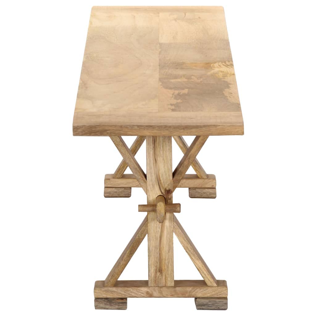 vidaXL Hall Bench 63&quot;x13.8&quot;x17.7&quot; Solid Mango Wood