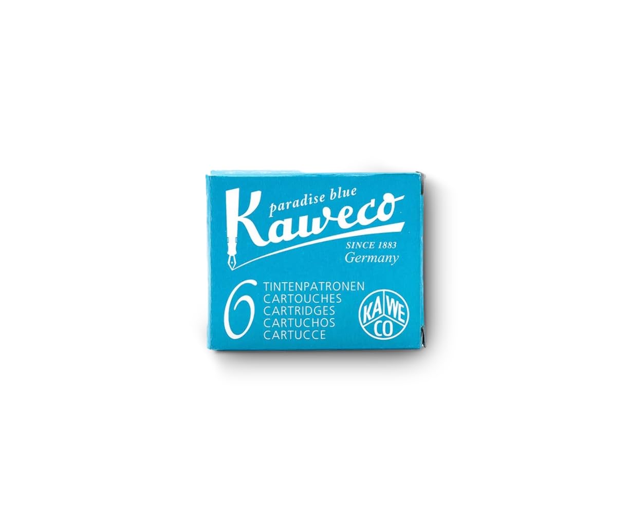 Kaweco Fountain Pen Ink Cartridge Short Turquoise - Pack Of 6