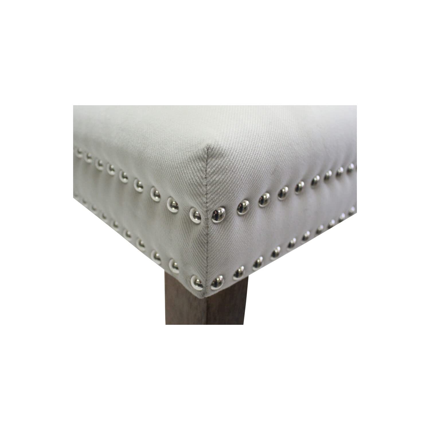 Best Master Furniture Julia Light Gray Velvet Dining Side Chairs, Set Of 2, Beige