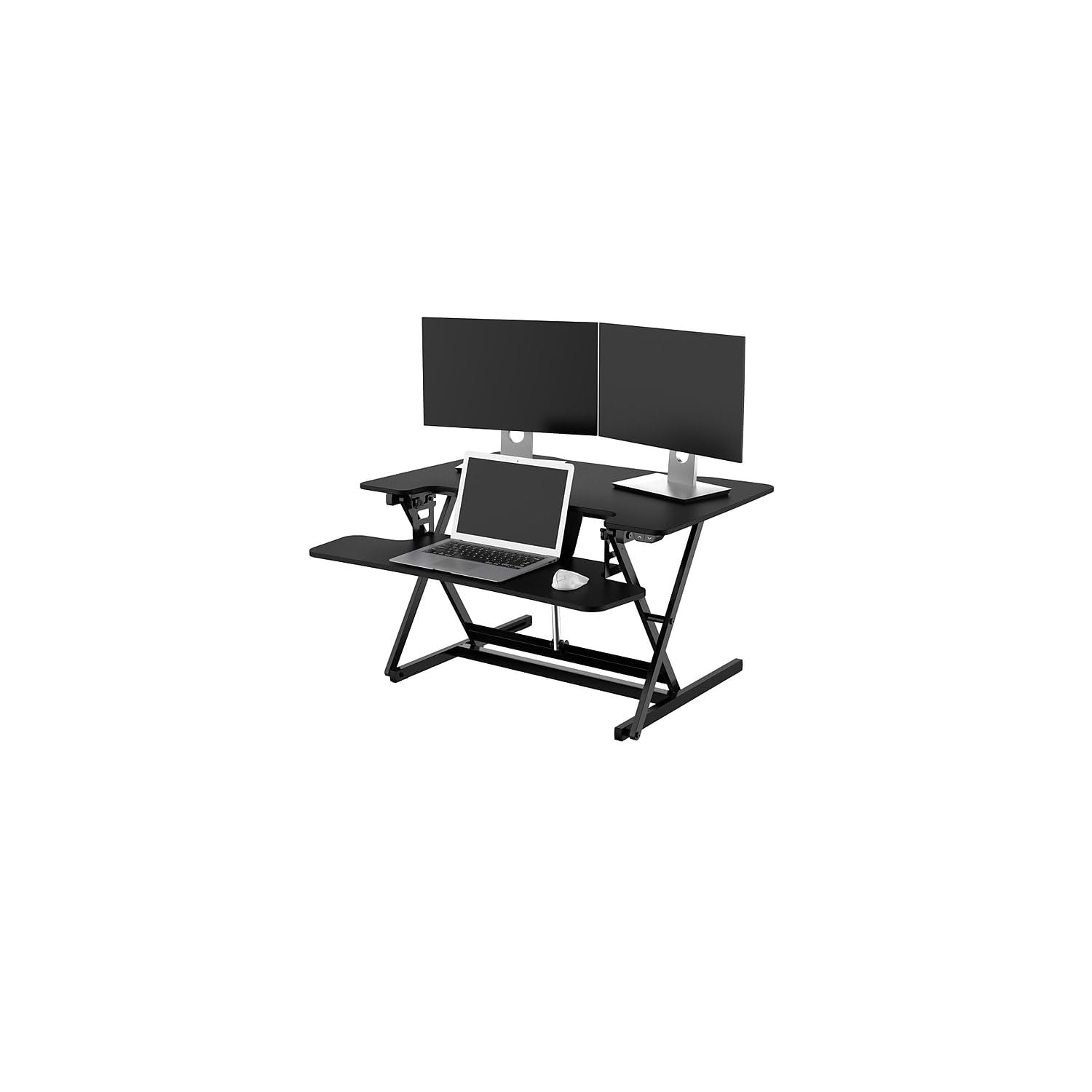 35-In. Wide Black Tabletop Sit Or Stand Electric Lift Desk With Adjustable Height For Offices, Schools, And Writing Stations