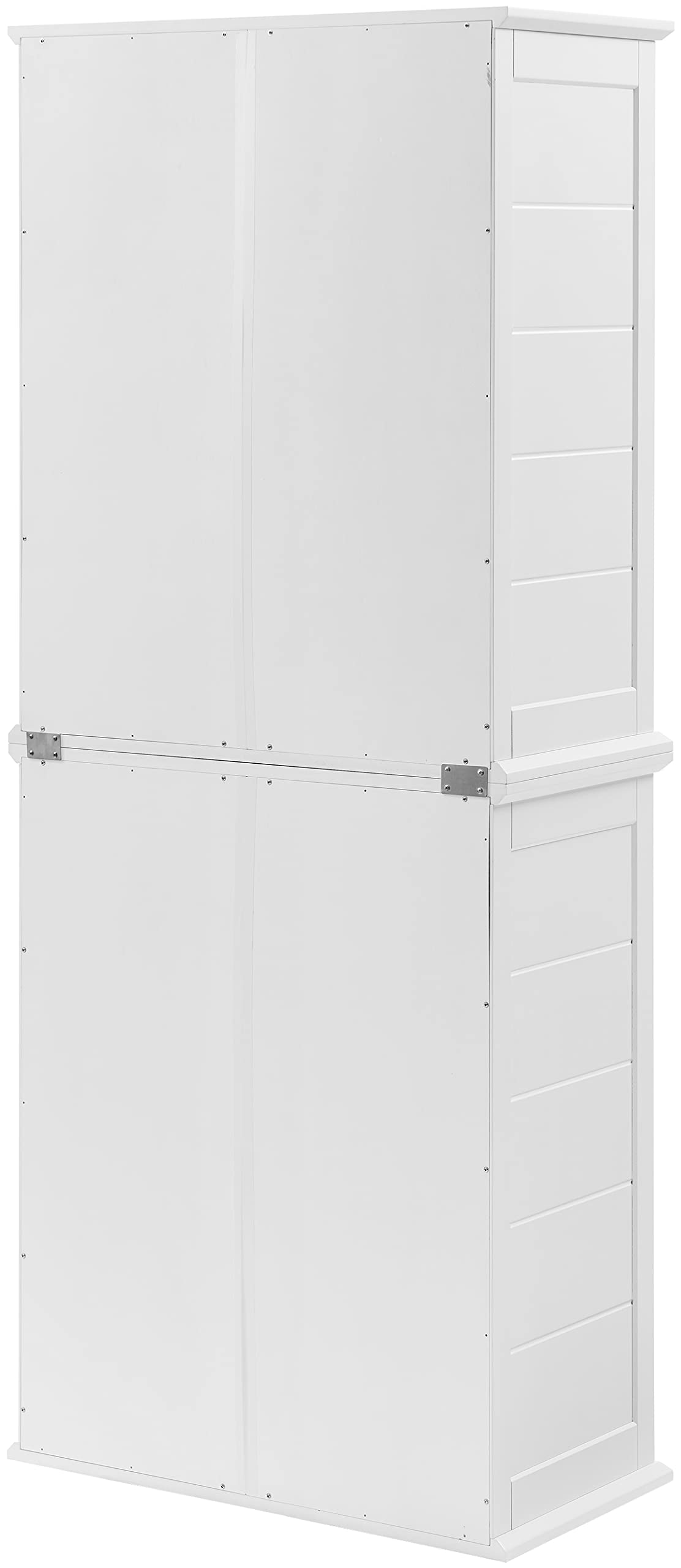 Crosley Furniture Bartlett Tall Pantry Storage Cabinet with Shelves, Kitchen, Dining, or Laundry Room, White
