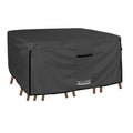 Ultcover 600D Tough Canvas Heavy Duty Square Patio Table And Chair Cover - Waterproof Outdoor General Purpose Furniture Covers 1