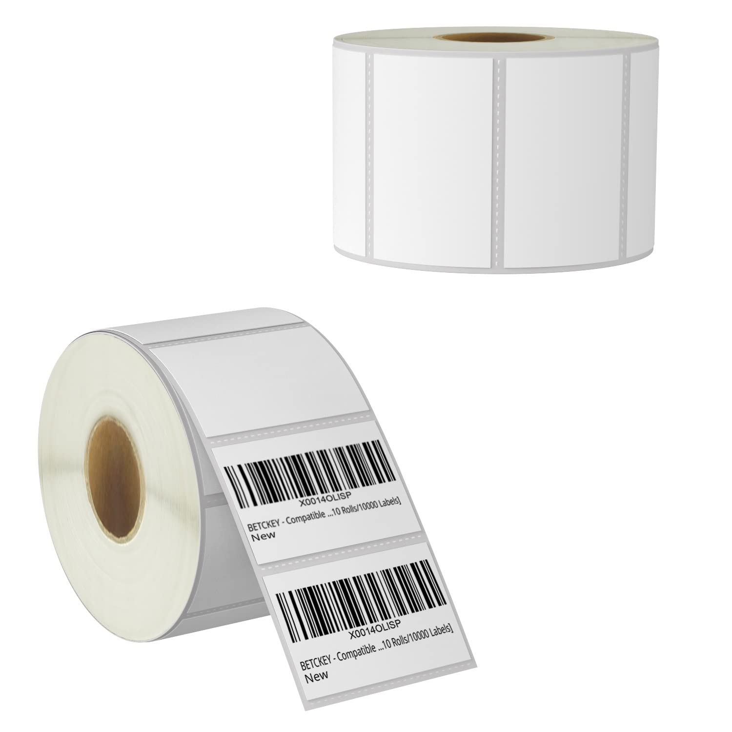 Betckey - 2.25' X 1.25' (57 Mm X 32 Mm) Upc Barcode & Multipurpose Labels Compatible With Zebra & Rollo Label Printer,Premium