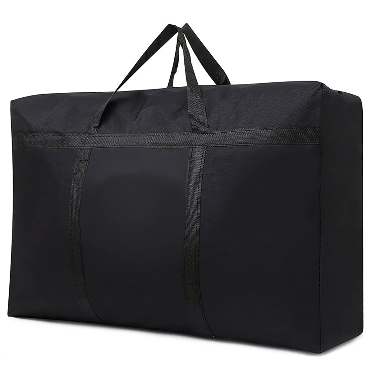 IWEIK Multipurpose Extra Large Heavy Duty Storage Bags Duffle Bags for Space Saving Moving Storage (120L, Black)