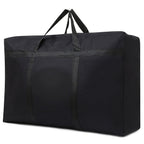 IWEIK Multipurpose Extra Large Heavy Duty Storage Bags Duffle Bags for Space Saving Moving Storage (120L, Black)