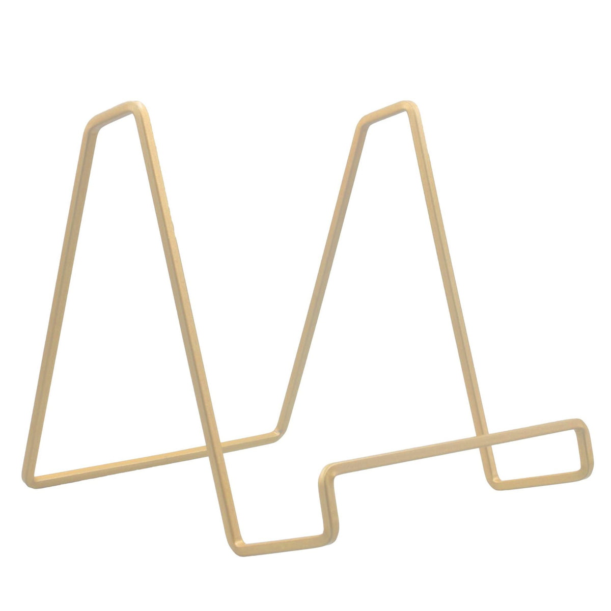 Tripar 6' Gold Painted Square Wire Easel Display Stand for Plates, Artwork, Picture Frame Plate Stand
