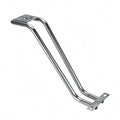 Ujeavette Chrome Finish Barber Chair Footrest Bracket Mounting Holes Salon Chair Footrest Bracket Angled Design Foot Rest Replac