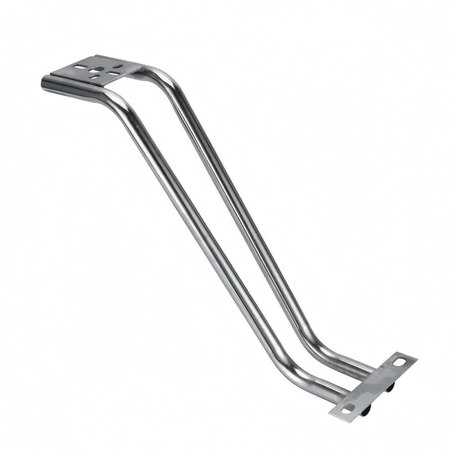Ujeavette Chrome Finish Barber Chair Footrest Bracket Mounting Holes Salon Chair Footrest Bracket Angled Design Foot Rest Replac
