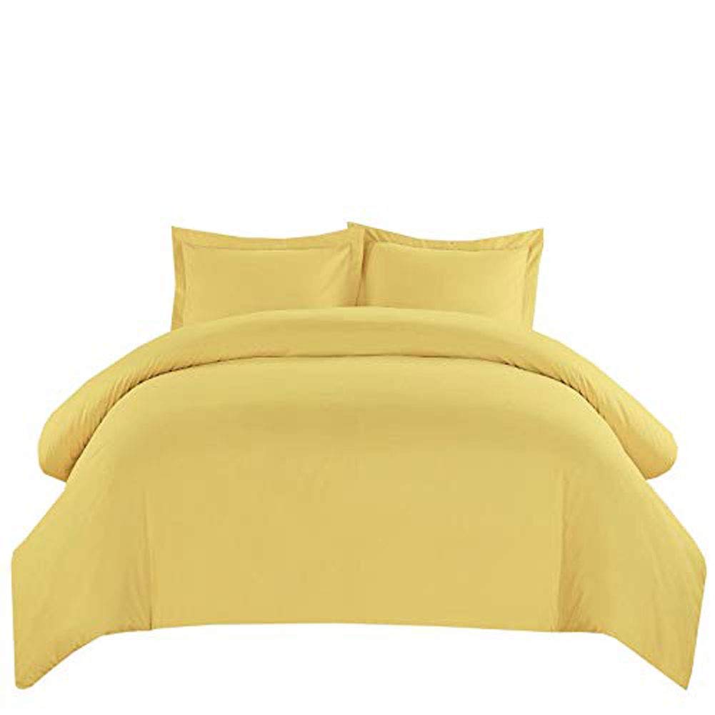 Royal Hotel Bedding Duvet Cover 500 Thread Count 100% Cotton Queen Size, Button Closure, Soft And Cool, 3 Piece Full/Queen Duvet