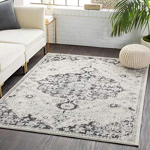 Livabliss Odelia Vintage Bohemian Area Rug,9' X 12'6'',Black