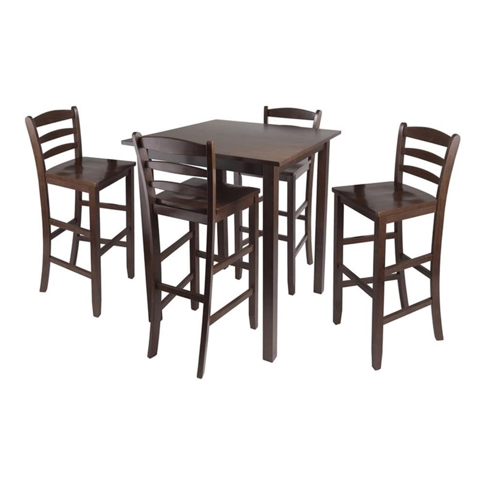 Winsome Parkland Dining, 4 Bar Stools, Walnut