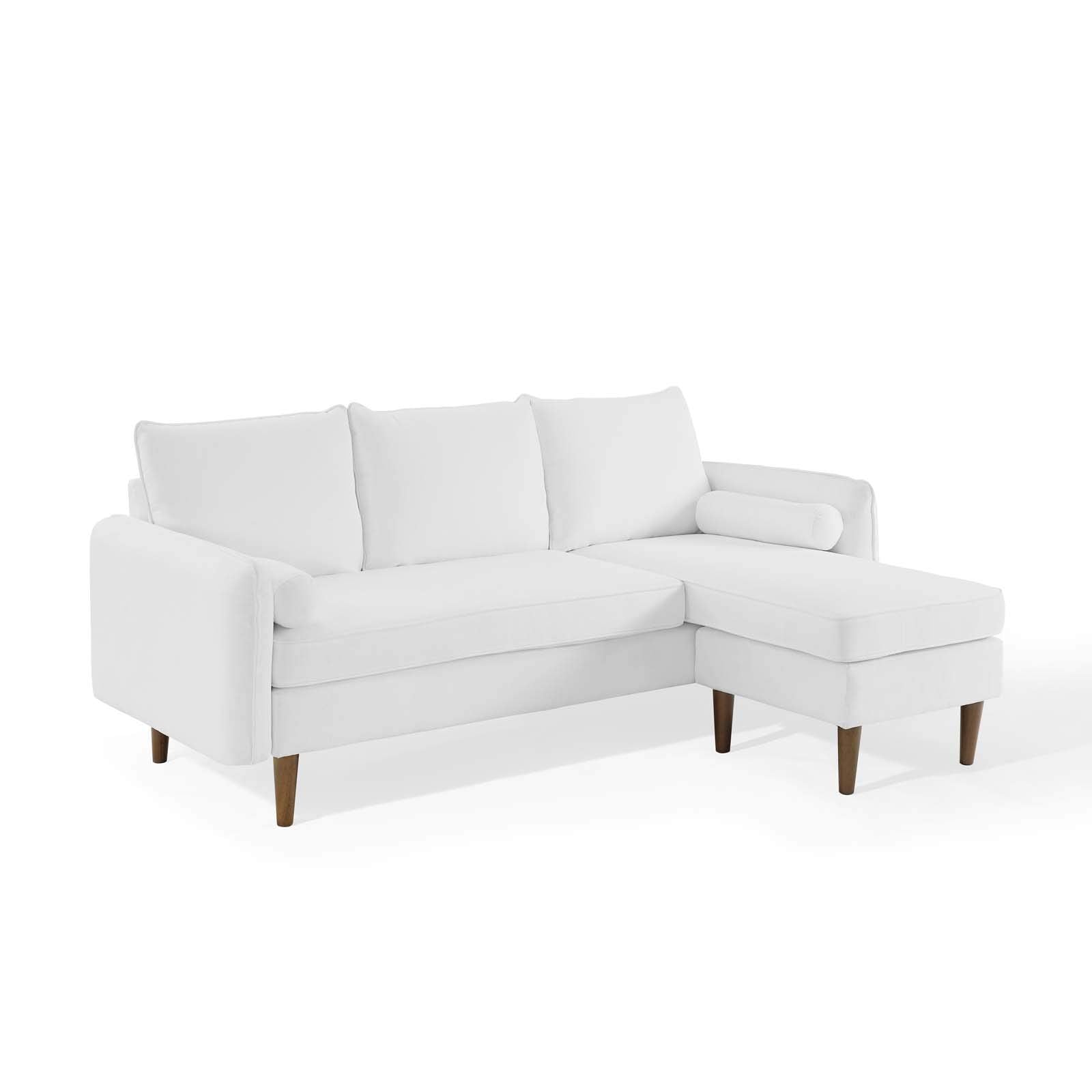 Modway Revive Sofas, White, Right Or Left Sectional Sofa