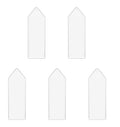 Sowaka 5 Sheets Bookmark Sleeves Plastic Clear Book Markers Cover Holder With Hole Vinyl Photo Booth Sleeve For Diy Crafting Chr