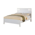 Benzara Fantastic Full Wooden Finish, White Bed