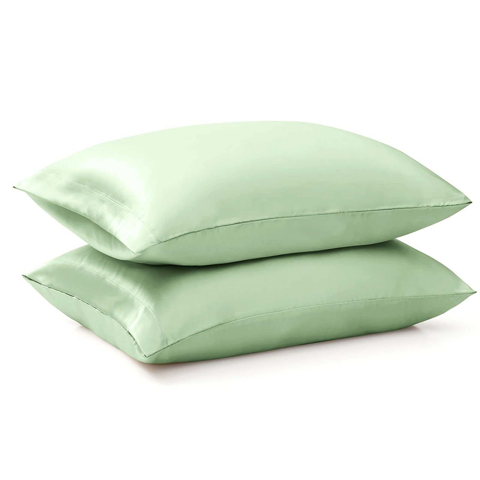 Ersmak Satin Pillowcase Standard Set of 2, 20'' x 26'' Ultra Soft & Silky Satin Pillow Cases for Hair and Skin, Wrinkle Fade Res