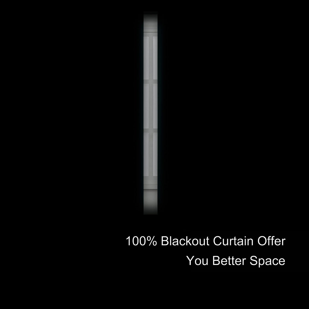 Lemomo 100% Blackout Curtains 52 X 72 Inch/Black Curtains 2 Panels With Black Lining Room Darkening Thermal Insulated Bedroom Cu